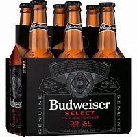 BUDWEISER SELECT 6 PK BTLS