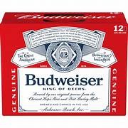 BUDWEISER 12 PK CAN