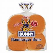 BUNNY BREAD HAMBURGER BUN 8 PK