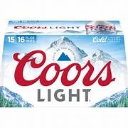 COORS LIGHT 15 PK ALUMINUM PINT