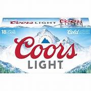 COORS LIGHT 18 PK CAN