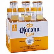 CORONA LIGHT 6 PK BTL