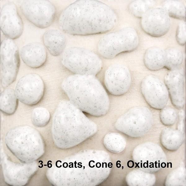 SW460 -  White Moon Rocks Glaze, Cone 5-10, Pint