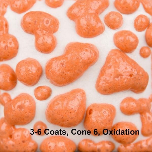 SW461 -  Orange Moon Rocks Glaze, Cone 5-10, Pint