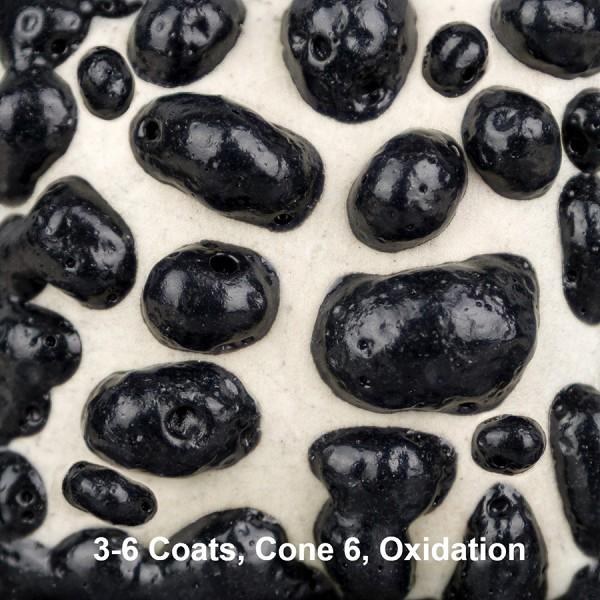SW465 -  Black Moon Rocks Glaze, Cone 5-10, Pint