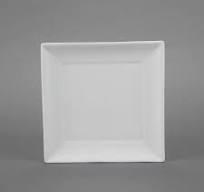 21434 - Square Dinner Plate      10"W x 1.25"H