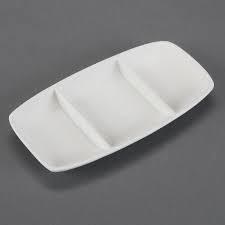 24809 - Geometrix Divided Dish      10"L x 5.25"W