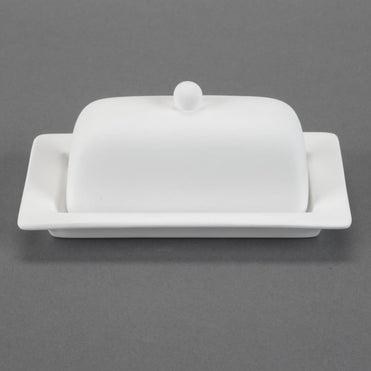 29206 - Rimmed Butter Dish      7.25"L x 4.25"W