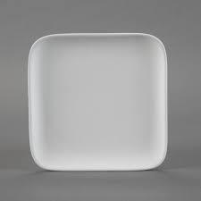 31524 - Med. Geo Square Plate      8"W x 1"H