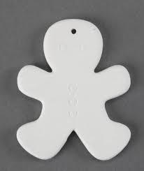 31984 - Gingerbread Man Ornament      2.75"L x 3.75"W x 0.25"H