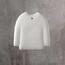 35977 - Plain Ugly Sweater Ornament     3.5"L x 3.5"W x 0.25"H
