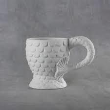 38107 - Mermaid Mug (12oz)     4.25"Dia. 3.75"W x 5.75"H