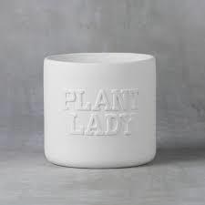 44386 - Plant Lady Planter     6.25"Dia. x 6"H