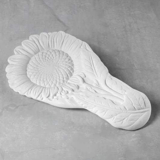 CCX087 - Sunflower Spoon Rest  8"L x 4"W