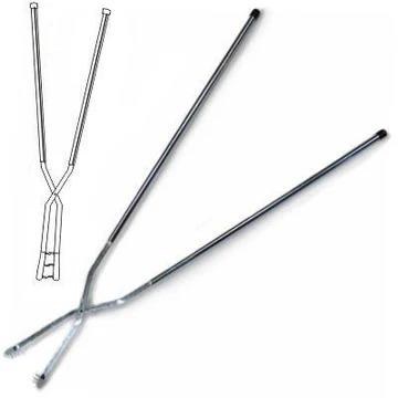 RK45 - Raku Tongs, 45* Jaws w/ Teeth