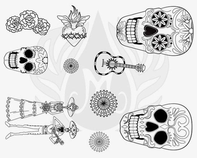 DSS0152 - Day of the Dead Designer Silkscreen