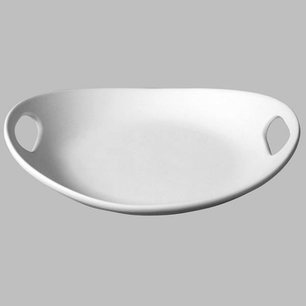 MB1307 - Handled Platter     11.75"L x 10.5"W