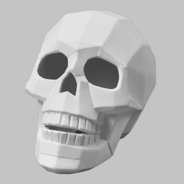 MB1515 - Faceted Skull     7.75"L x 4.5"W x 5.75"H