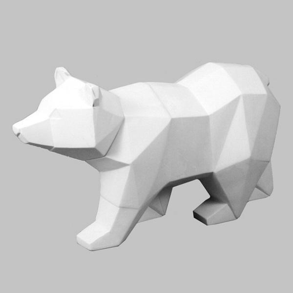MB1540 - Faceted Bear     9.75" x 3.75"W x 5.25"H