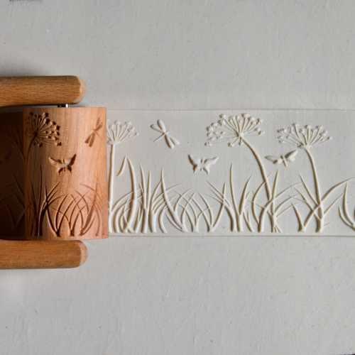 RL021 - Lrg. Handle  Roller: Wild Field, 6cm