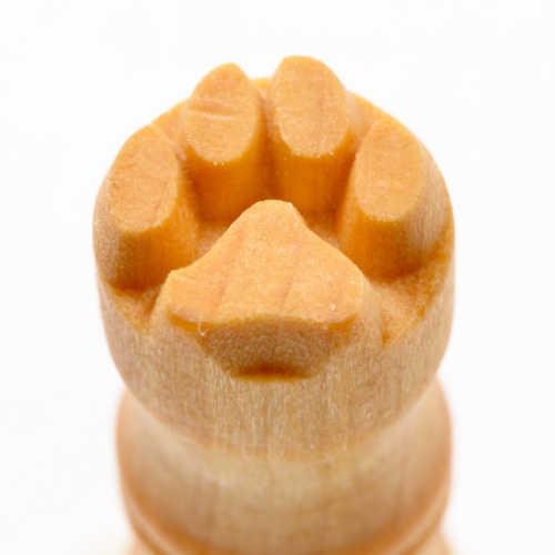 SCS001 - Sm. Round Stamp: Dog Paw, 1.5cm