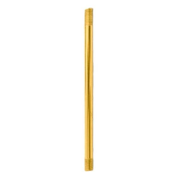 Straight Rod- 14", Brass Plated