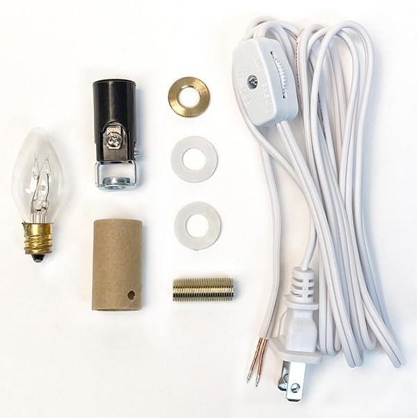 Lighting Kit- 7.5W Tappered Bulb w/ Candelabra Base