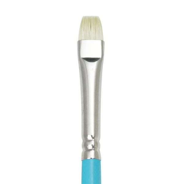 455-3 White (Short) Bristle Flat Dry-Brush, Size 3
