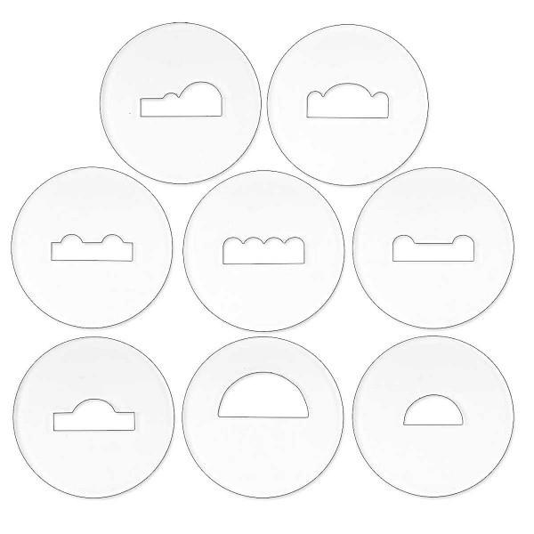 Clay Gun Tile Die Set- 8 PC
