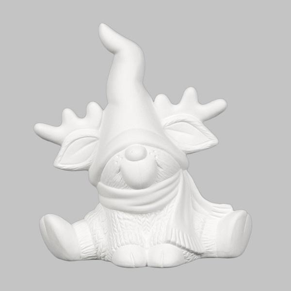 MB1599 - Reindeer Gnome     7"L x 4.5"W x 7.75"H