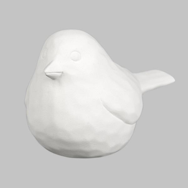 MB1601 - Rounded Whittled Bird     5"L x 2.25"W x 2.5"H