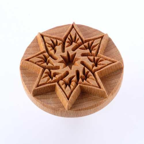 SCXL051 - Extra Lrg. Round Stamp: Star Flower, 6cm