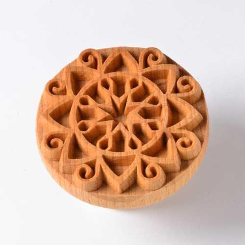 SCXL031 - Extra Lrg. Round Stamp: Holiday Star, 6cm