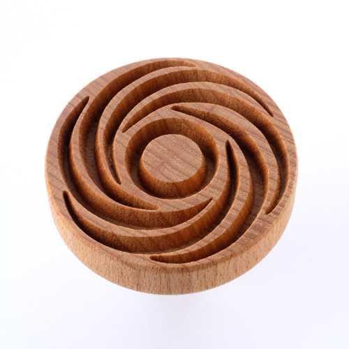 SCXL048 - Extra Lrg. Round Stamp: Spiral Wreath, 6cm