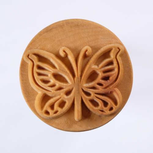 SCXL016 - Extra Lrg. Round Stamp: Butterfly, 6cm