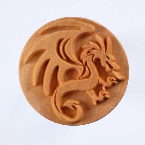 SCXL013 - Extra Lrg. Round Stamp: Dragon, 6cm