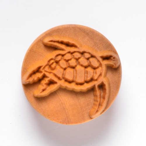 SCL060 - Lrg. Round Stamp: Sea Turtle, 4cm