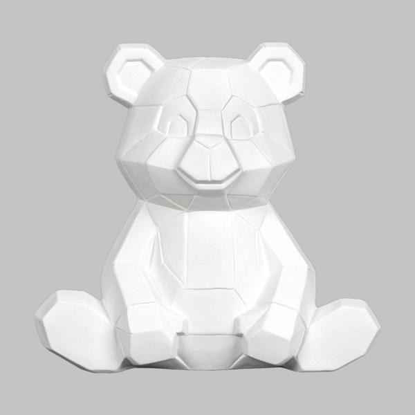 MB1605 - Teddy Bear Facet-ini     5.25"L x 3.25"W x 5"H
