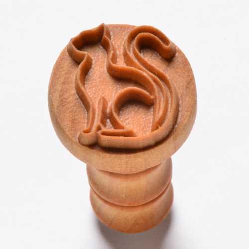 SCM227 - Med. Round Stamp: Cat, 2.5cm