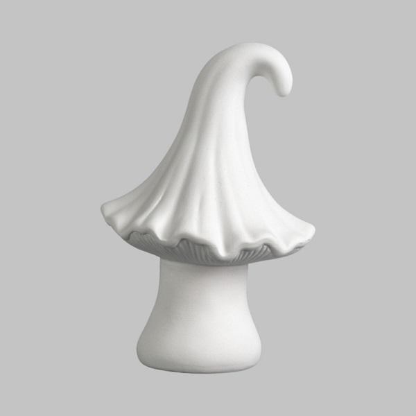 MB1622 - Curly Mushroom     4"L x 4"W x 6"H