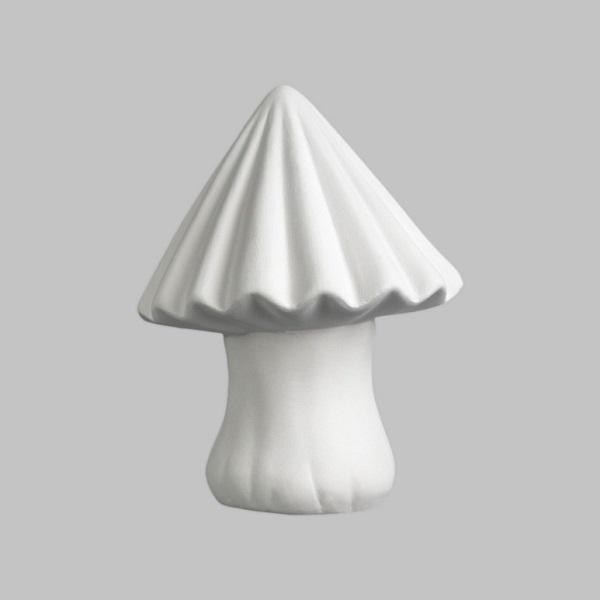 MB1623 - Ribbed Mushroom     4.25"L x 4.25"W x 5.5"H