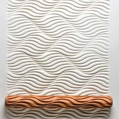 LHR021 - Long Hand Roller: Wave Flow, 20cm