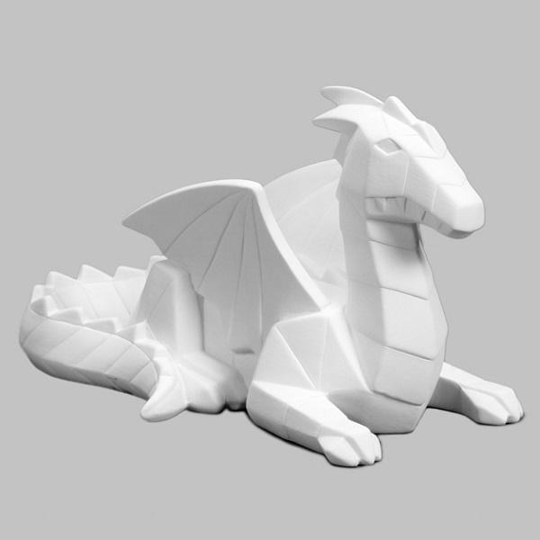 MCB1547 - Faceted Dragon     10.4" x 5.75"W x 6"H