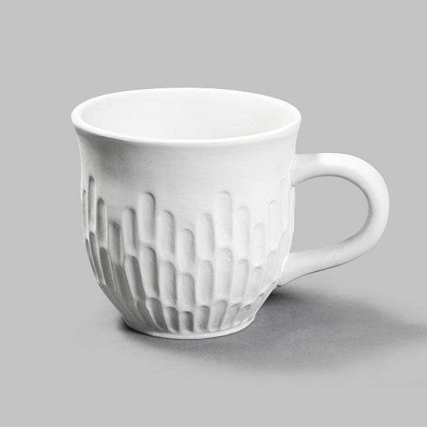 MCB1561 - Fluted Mug (18oz)    4.25"L x 6"W