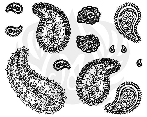 DSS0202 - Paisley (individual Designs) Designer Silkscreen