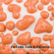 Additional picture of SW461 -  Orange Moon Rocks Glaze, Cone 5-10, Pint
