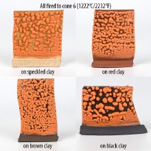 Additional picture of SW461 -  Orange Moon Rocks Glaze, Cone 5-10, Pint
