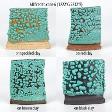 Additional picture of SW463 -  Turquoise Moon Rocks Glaze, Cone 5-10, Pint