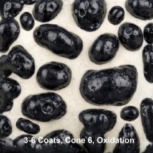 Additional picture of SW465 -  Black Moon Rocks Glaze, Cone 5-10, Pint