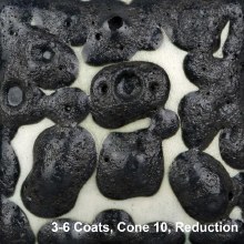 Additional picture of SW465 -  Black Moon Rocks Glaze, Cone 5-10, Pint